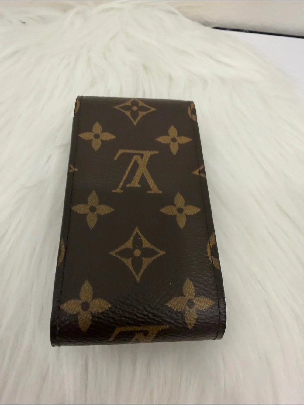 Louis Vuitton Monogram Canvas Phone Case in Brown and Gold